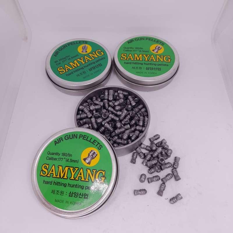SAMYANG HARD-HITTING PELLETS .177 (19.3GR) - 180's - NeonSales {{ shop.shopifyCountryName }}