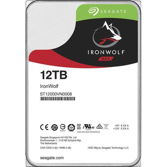 SEAGATE 12TB HDD NAS IRONWOLF 3.5 INCH SIZE SATA C