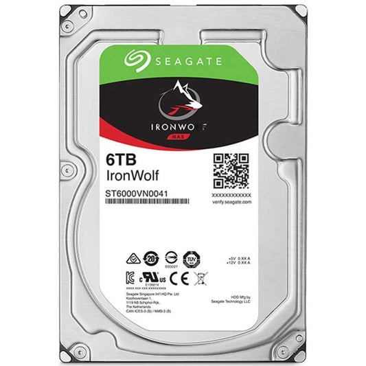 SEAGATE 6TB HDD NAS IRONWOLF 3.5 INCH SIZE SATA