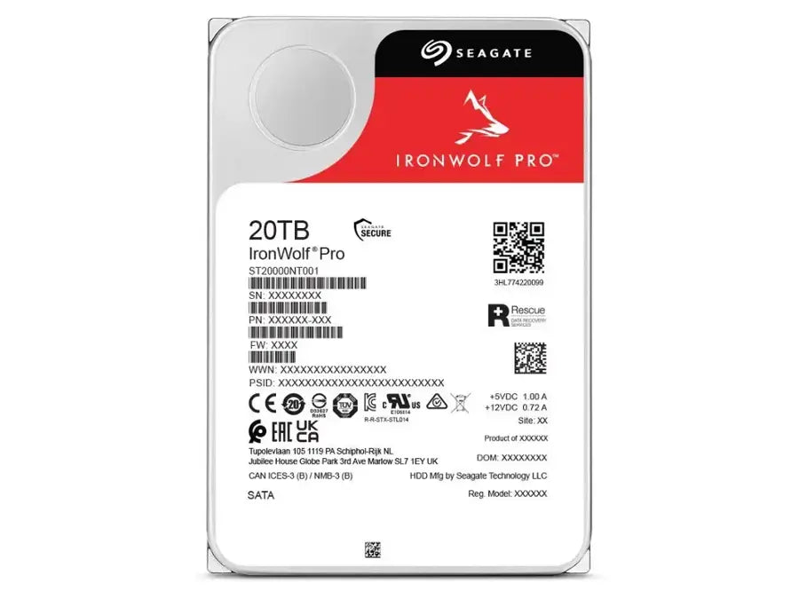 SEAGATE 20TB HDD NAS IRONWOLF PRO 3.5 INCH SIZE SA