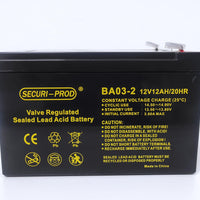 SECURI-PROD 12V 12AH LEAD ACID BATTERY - NeonSales {{ shop.shopifyCountryName }}