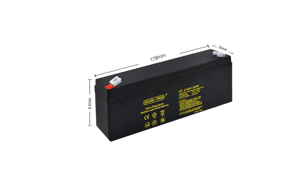 SECURI-PROD 12V 2.3AH LEAD ACID BATTERY - NeonSales South Africa