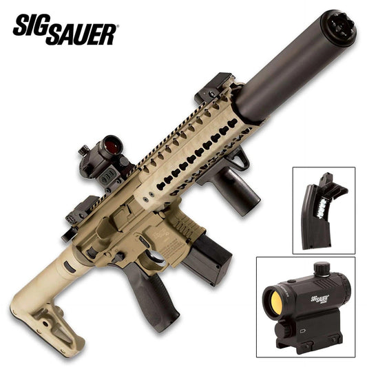 SIG SAUER MCX CARBINE .177 W/ 1X20 RED DOT - FDE - NeonSales {{ shop.shopifyCountryName }}