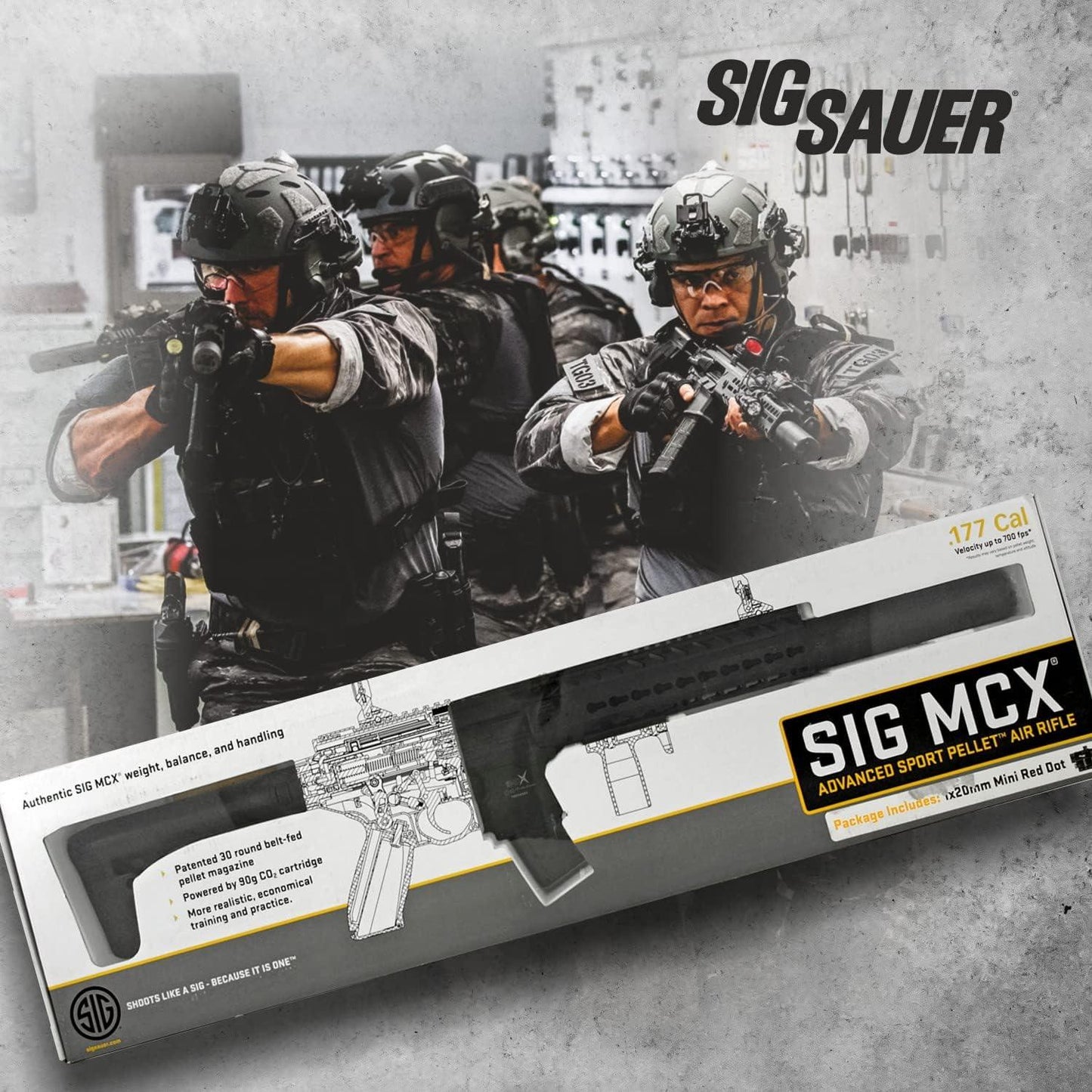 SIG SAUER MCX PELLET CARBINE - BLACK - NeonSales {{ shop.shopifyCountryName }}
