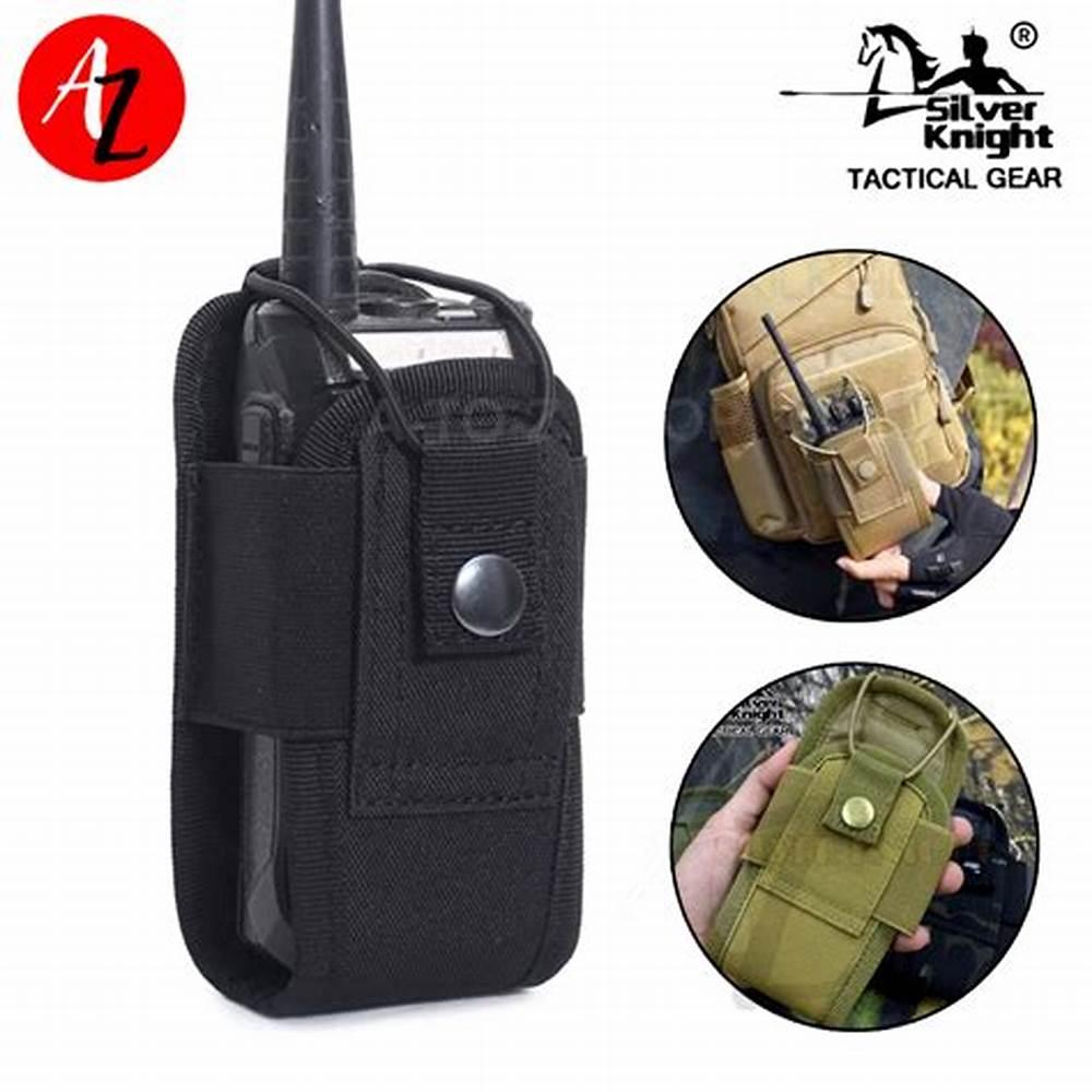 SILVER KNIGHT WALKIE TALKIE POUCH, MOLLE - 440 - NeonSales {{ shop.shopifyCountryName }}