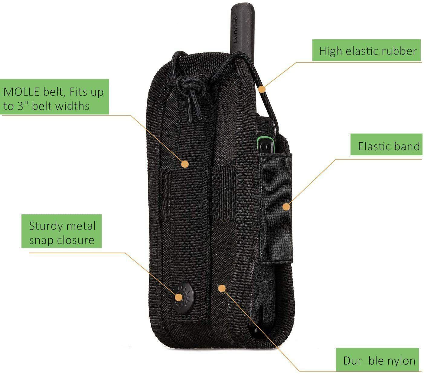 SILVER KNIGHT WALKIE TALKIE POUCH, MOLLE - 440 - NeonSales {{ shop.shopifyCountryName }}