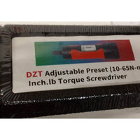 DZT adjustable preset 10-65N-m torque screwdriver packaged case