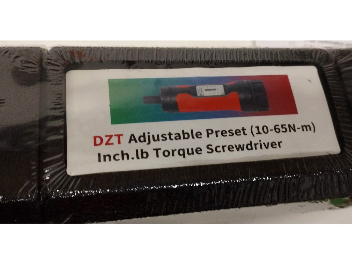 DZT adjustable preset 10-65N-m torque screwdriver packaged case