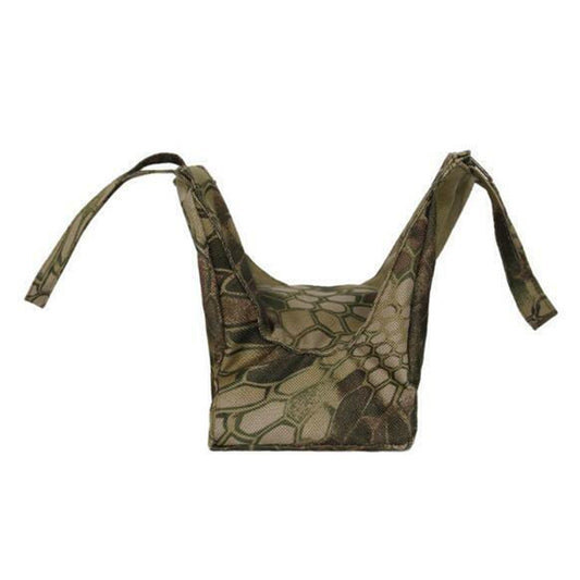 Vehicle door rest matching tan green camo reverse view with straps — SKU 7787