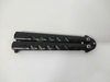 SLIMLINE BUTTERFLY KNIFE WITH CLIP EDGE - BLACK - NeonSales {{ shop.shopifyCountryName }}