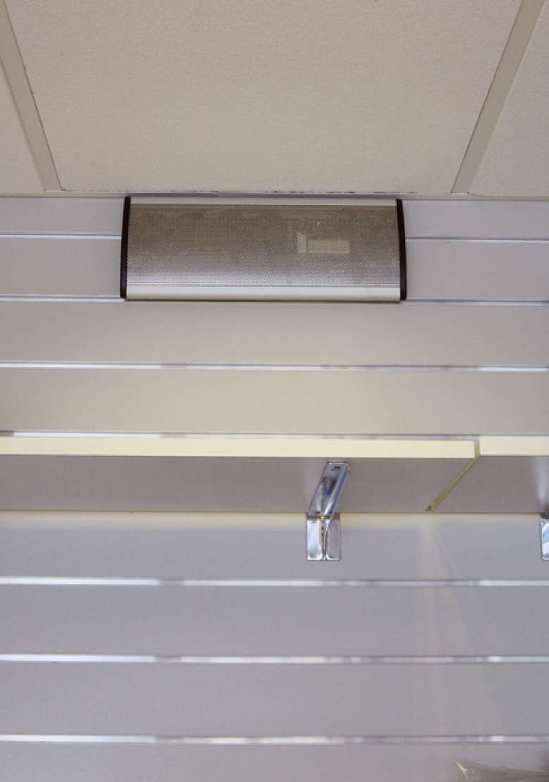 Smoke Screen Sound Barrier S3B sounder installed