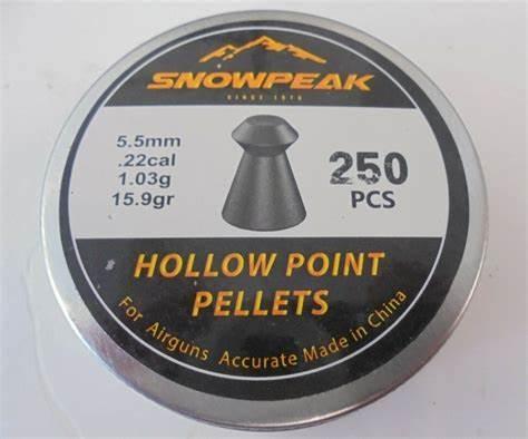 SNOWPEAK HP DIABOLOS (15.9 GR) 250's - .22 CAL - NeonSales {{ shop.shopifyCountryName }}