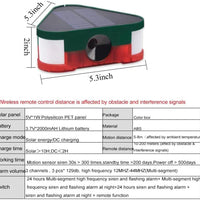 SOLAR-POWERED ULTRASONIC VERMIN REPELLER W/ PIR - NeonSales {{ shop.shopifyCountryName }}