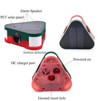 SOLAR-POWERED ULTRASONIC VERMIN REPELLER W/ PIR - NeonSales {{ shop.shopifyCountryName }}