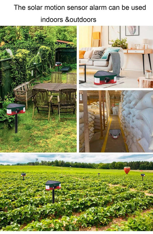 SOLAR-POWERED ULTRASONIC VERMIN REPELLER W/ PIR - NeonSales {{ shop.shopifyCountryName }}