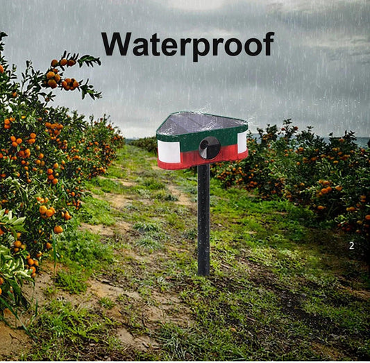 SOLAR-POWERED ULTRASONIC VERMIN REPELLER W/ PIR - NeonSales {{ shop.shopifyCountryName }}