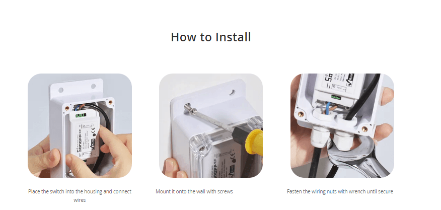 SONOFF IP66 WATERPROOF BOX - NeonSales {{ shop.shopifyCountryName }}