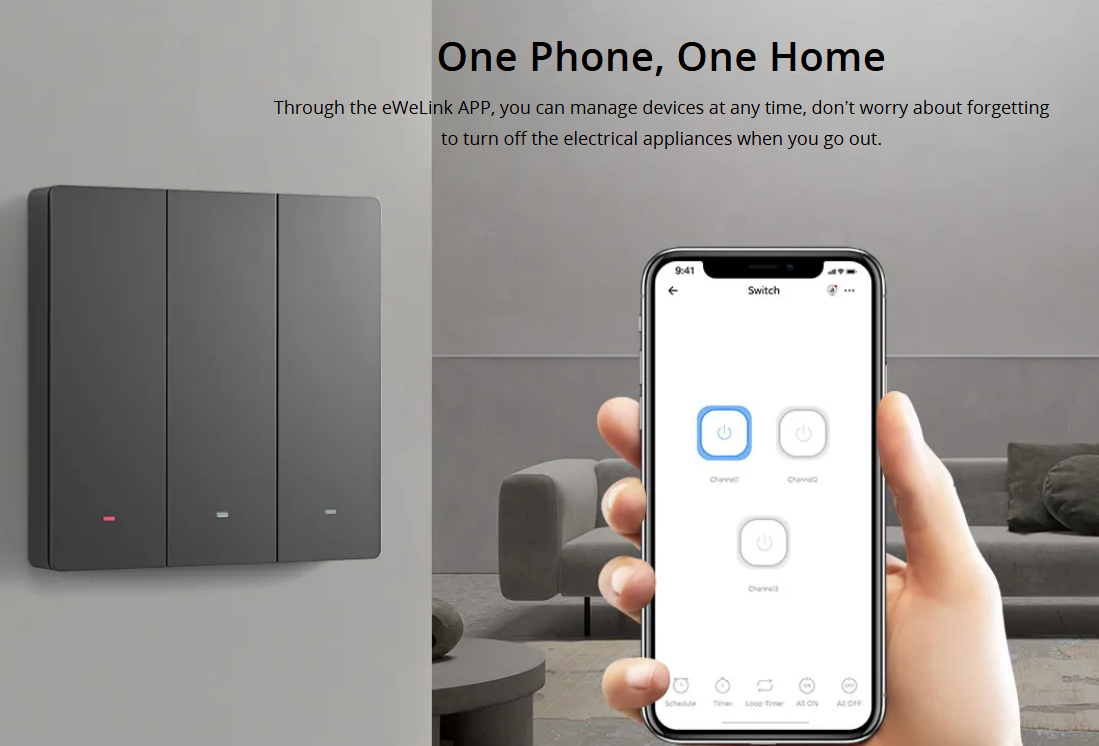 SONOFF M5 WIFI WALL SWITCH - 3 GANG - NeonSales {{ shop.shopifyCountryName }}