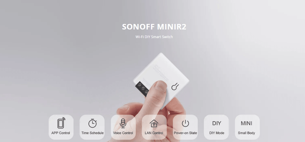 SONOFF MINI R2 WIFI SWITCH W/ DIY MODE - NeonSales South Africa