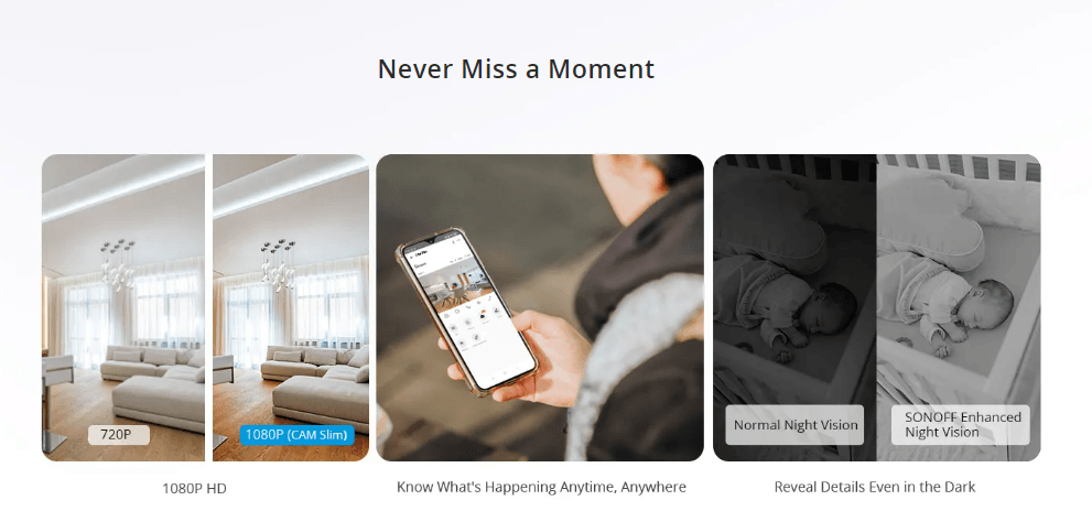 SONOFF S-CAM SMART SECURITY CAMERA WIFI - NeonSales {{ shop.shopifyCountryName }}