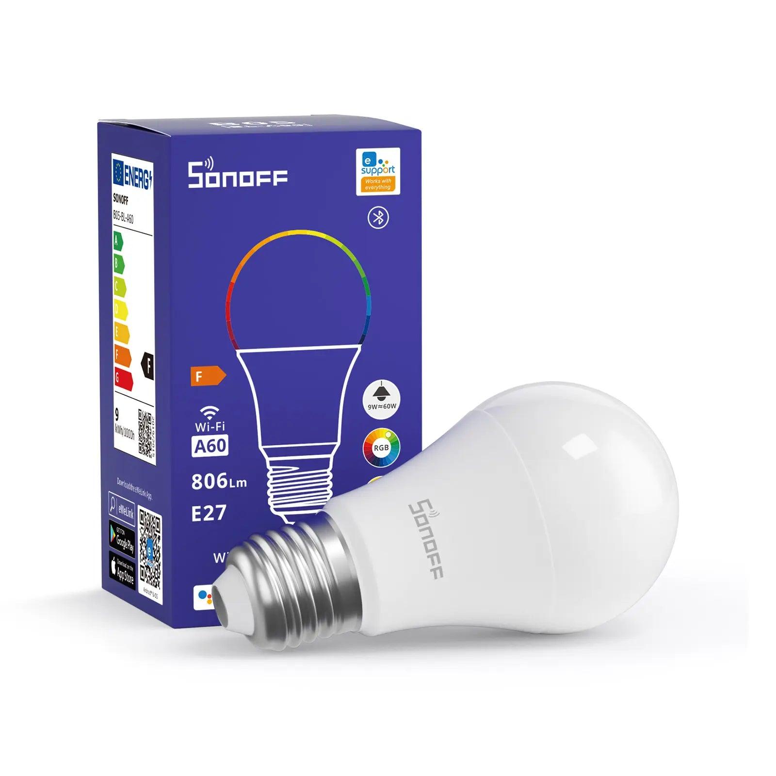 SONOFF WIFI SMART RGB LED BULB B05-BL-A60 - NeonSales South Africa