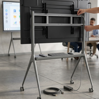 Hikvision DS-D5ABKY2-B mobile stand for 86 to 98 inch interactive displays