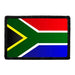 SOUTH AFRICAN FLAG RUBBER VELCRO PATCH - representative flag patch