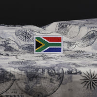 SOUTH AFRICAN FLAG RUBBER VELCRO PATCH - representative South African flag patch