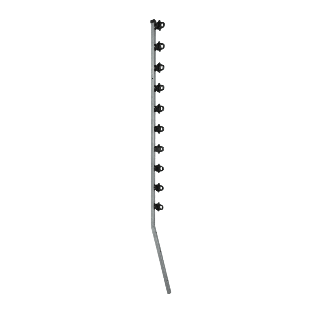 SQUARE TUBE 10 LINE ANGLED POLE - NeonSales {{ shop.shopifyCountryName }}