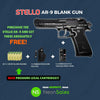 STELLO AR-9 BABY EAGLE+10 BLANKS+ HOLSTER+ TEARGAS - NeonSales South Africa