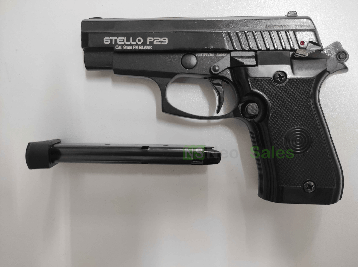 STELLO P29 BLANK GUN +10 BLANKS +HOLSTER + TEARGAS - NeonSales {{ shop.shopifyCountryName }}