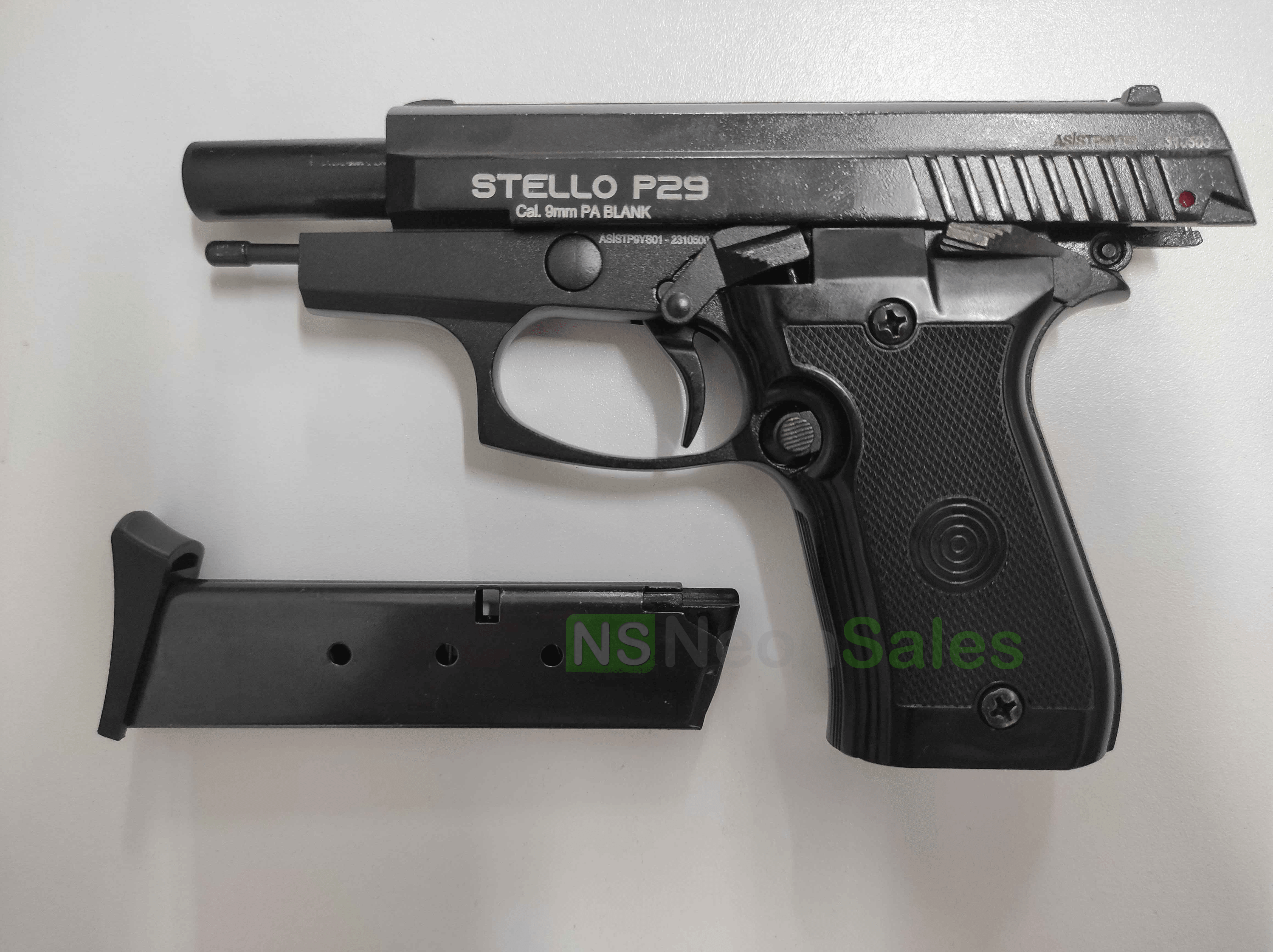STELLO P29 BLANK GUN +10 BLANKS +HOLSTER + TEARGAS - NeonSales {{ shop.shopifyCountryName }}