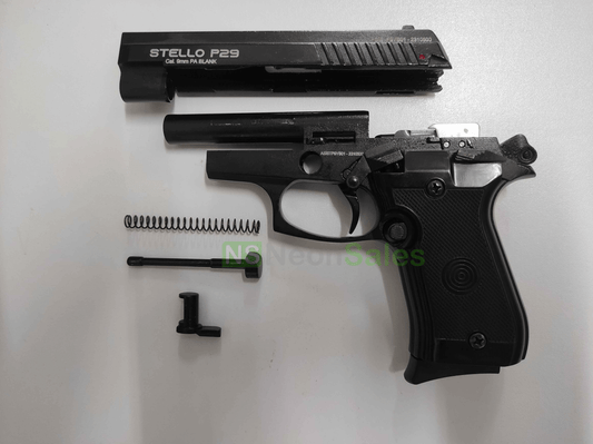 STELLO P29 BLANK GUN - BLACK - NeonSales {{ shop.shopifyCountryName }}