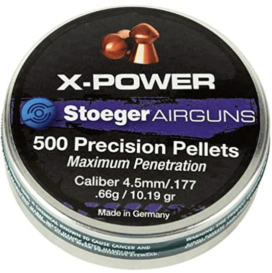 STOEGER X POWER 4.5MM PELLETS - 500'S - NeonSales {{ shop.shopifyCountryName }}