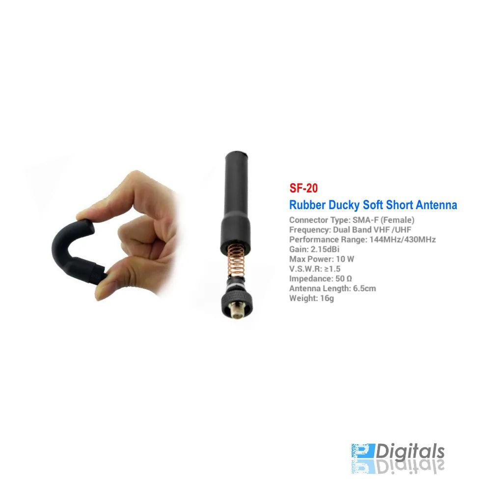 STUBBY RUBBER AERIAL, SMA-FEMALE (UHF) - SF20 - NeonSales {{ shop.shopifyCountryName }}