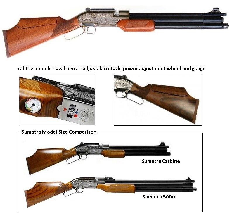 SUMATRA 2500 CARBINE 290CC PCP AIR RIFLE IN 5.5MM - NeonSales {{ shop.shopifyCountryName }}