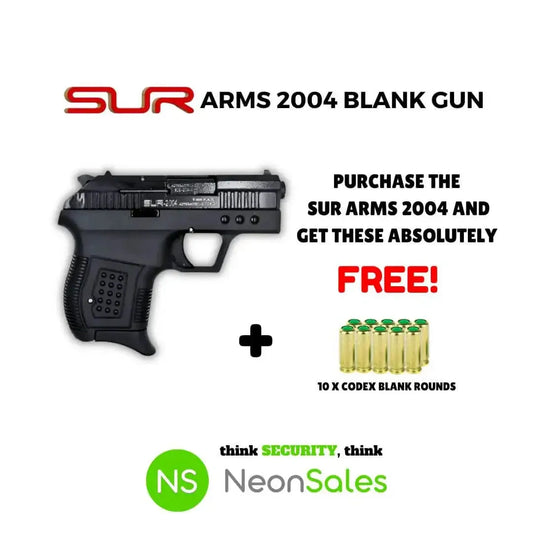 SUR ARMS 2004 BLANK GUN + 10 BLANKS - NeonSales South Africa