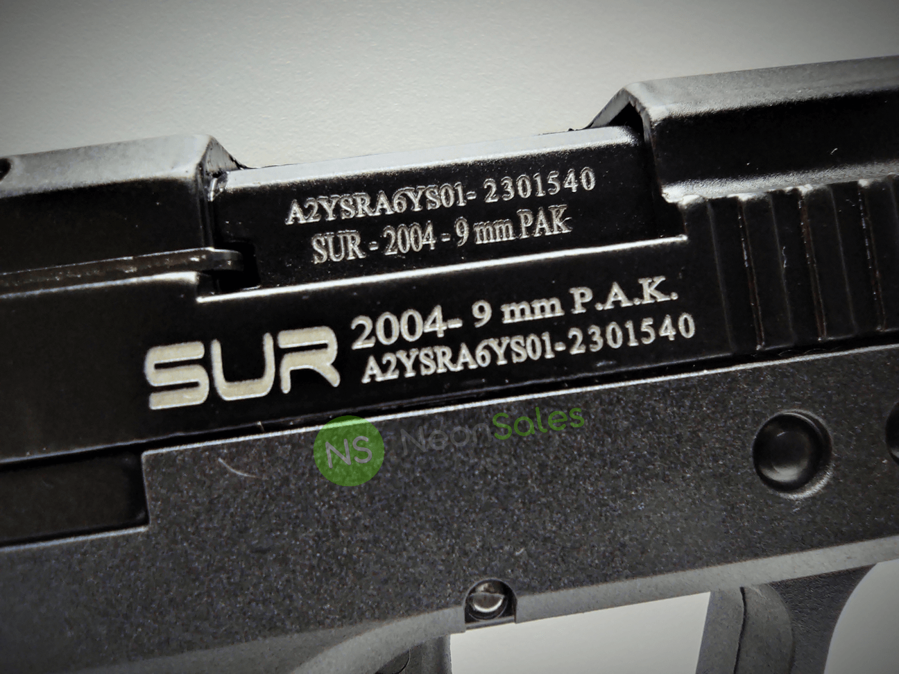 SUR ARMS 2004 SUBCOMPACT BLANK GUN - BLACK - NeonSales South Africa