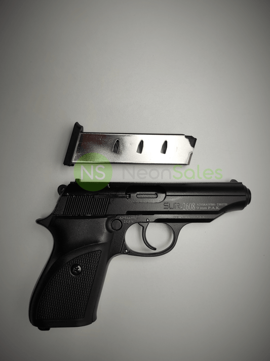 SUR ARMS 2608 (PPK TYPE REPLICA) BLANK GUN - BLACK - NeonSales {{ shop.shopifyCountryName }}