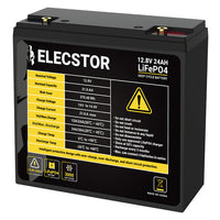 ELECSTOR 12.8V 24AH LIFEPO4 BATTERY - NeonSales {{ shop.shopifyCountryName }}