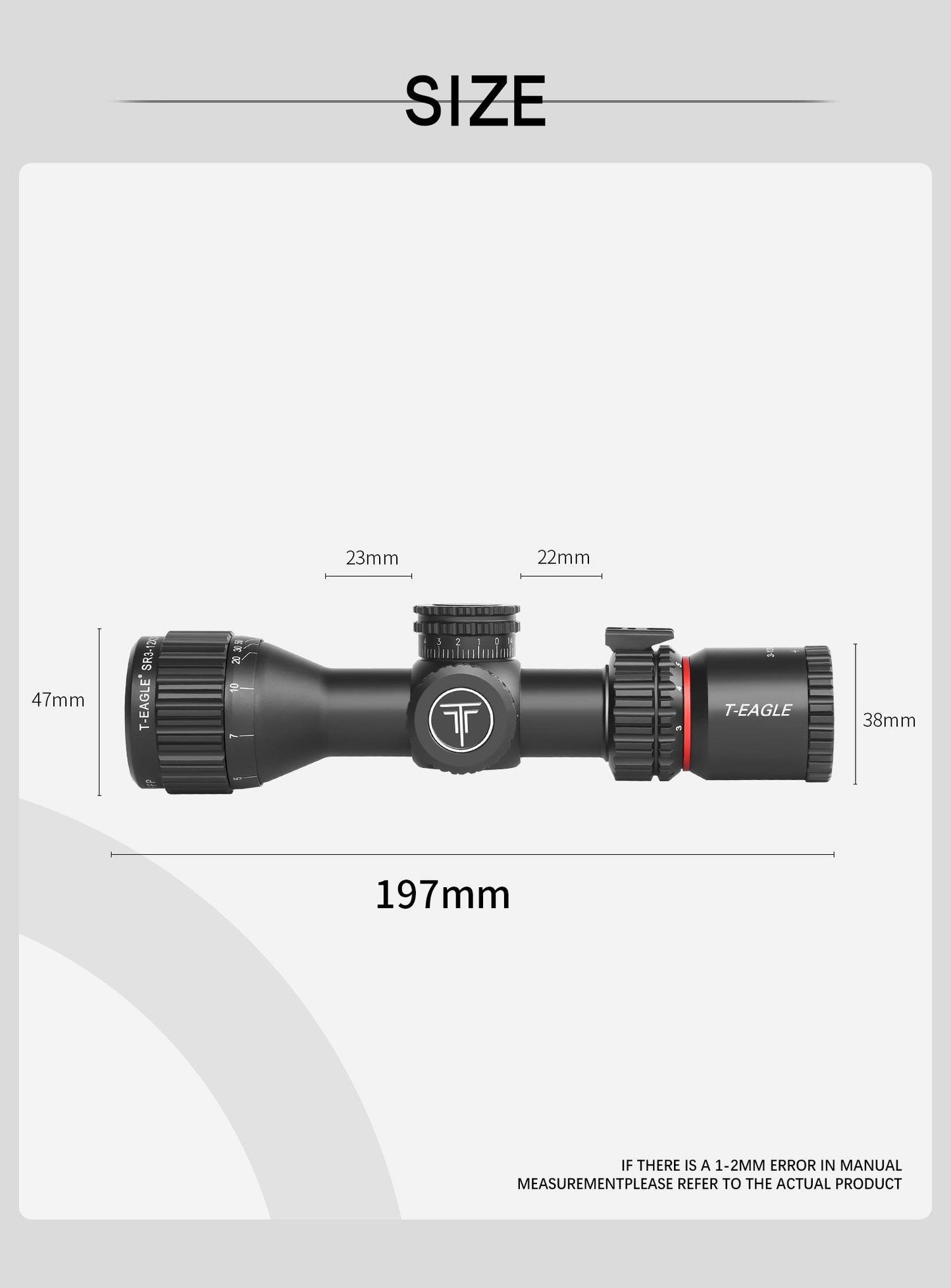 T-EAGLE COMPACT 3-12X32 AO IR FFP SCOPE - NeonSales {{ shop.shopifyCountryName }}