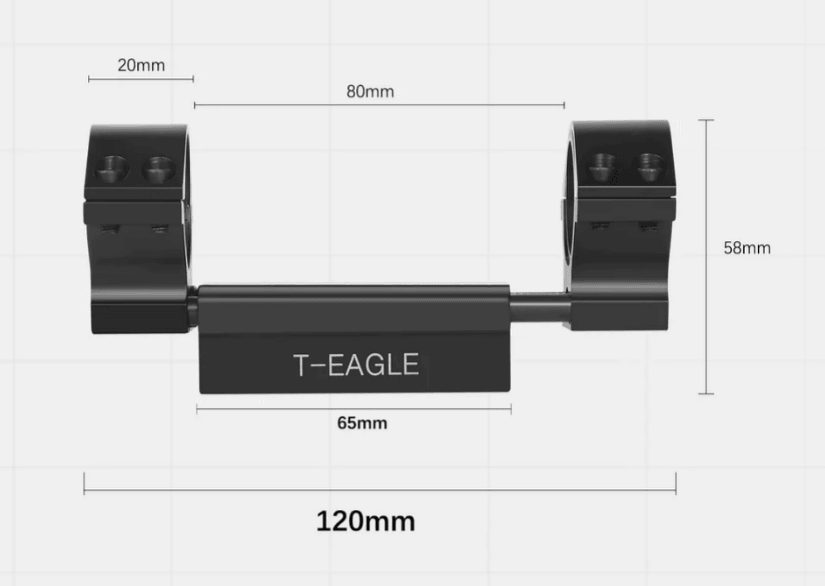 T-EAGLE ZERO-STOP MOUNT RING, 9-11MM, 1"/30MM - NeonSales South Africa