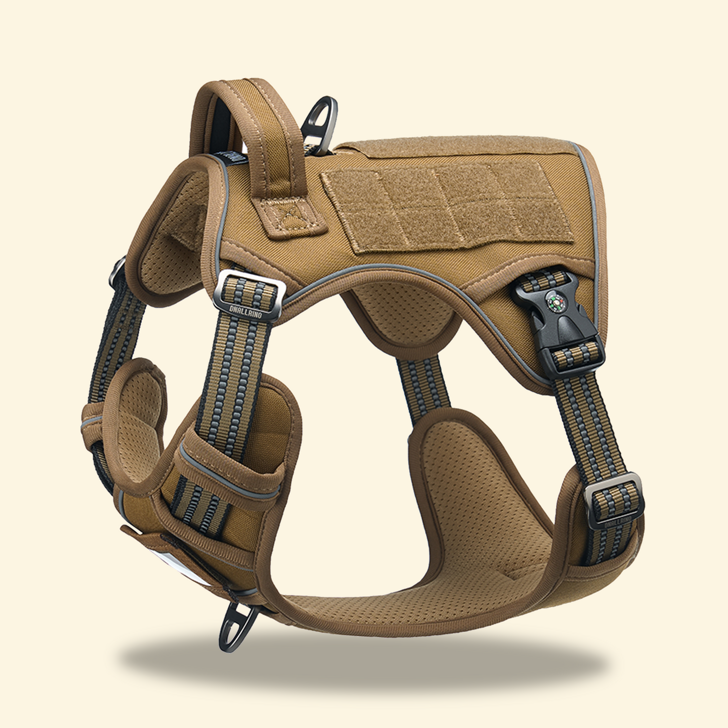 TactiPet JG-149 tactical dog vest large brown front view