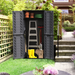 Cosmoplast Short Outdoor Storage Cabinet, Off-White