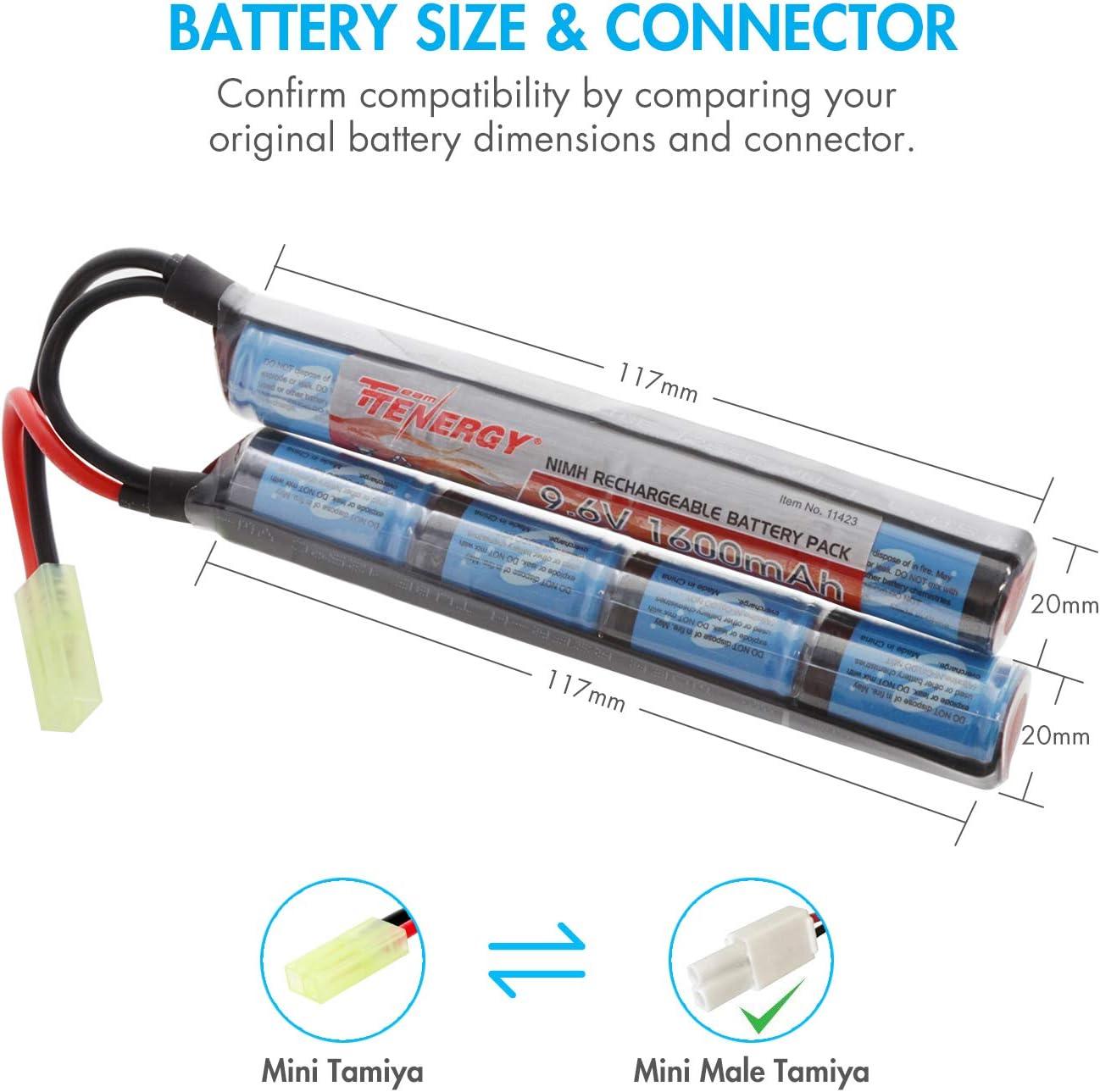 TEAM ENERGY 9.6V 1600 MAH NIMH AIRSOFT BATTERY - NeonSales {{ shop.shopifyCountryName }}