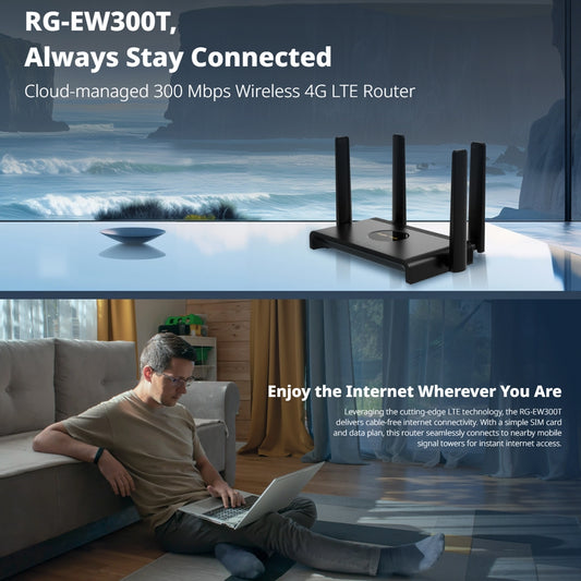 REYEE N300 WIRELESS 4G LTE ROUTER - NeonSales {{ shop.shopifyCountryName }}