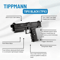 TIPPMANN TPX PISTOL - BLACK - NeonSales {{ shop.shopifyCountryName }}
