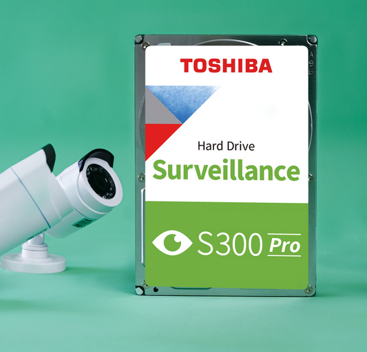 Toshiba S300 Pro surveillance hard drive official lifestyle image