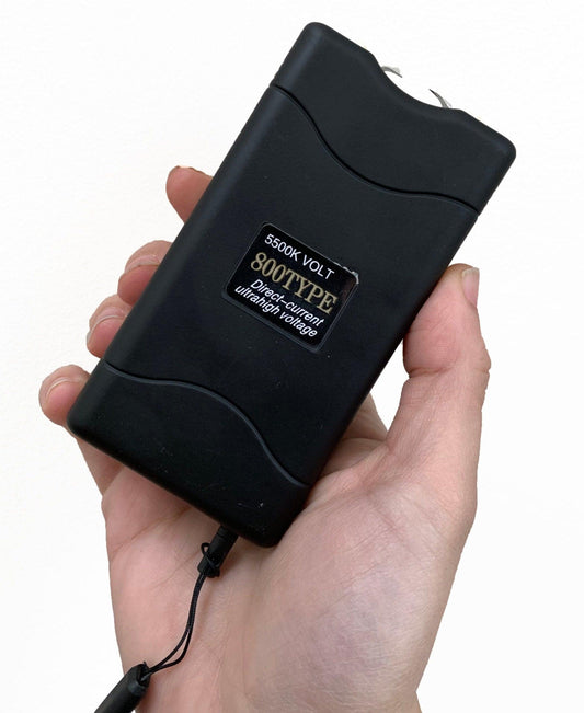 TYPE 800 STUN GUN W/ FLASHLIGHT - BLACK - NeonSales {{ shop.shopifyCountryName }}