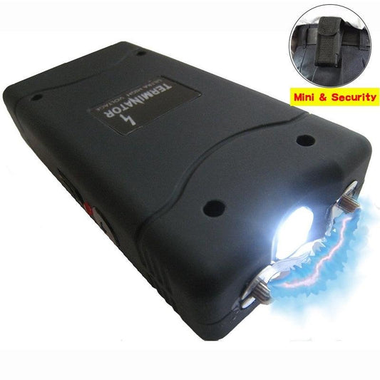 TYPE 800 STUN GUN W/ FLASHLIGHT - BLACK - NeonSales {{ shop.shopifyCountryName }}